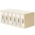 DIMJ Bed Sheet Organizers and Storage 6 Pack – Foldable Sheet Holder for Linen Bedding Storage Box for organization, Sheets Set Holder for Blanke, Towel (King & Queen Size), Beige