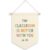 Dimurela Classroom Banner Canvas, Nursery Kids Room Decor, This Classroom Is Better with You in It Pennant Flag Sign Hanging, Inspirational Wall Art Gifts for Toddler Room Preschool Decor 11x15in