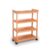DimyFew Art Material Cart Storage Cart Organizer, Four-Layer, Widened, Imported Beech Wood