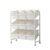 DimyFew Children Storage Rack Multi Tier Toy Organizer Unit with Mobile Handle and 360 Degree Swivel Casters Carbon Steel Frame PP Bins Suitable for playroom Nursery Classroom