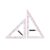DimyFew Geometry Tool Geometry Math Set with Detachable Handle Big Size Teaching Aids Drawing Tool for Teachers Whiteboard Black Board Engineering, Two piece Set