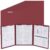 Dinifee 20 Pack Red Tri-fold Classification Folders 12.2″ x 9.4″ Heavy Duty Letter Size File Folders with 3 Fasteners 17pt Pressboard Expanding Project Organizer for Office Medical Law Client Files