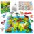 Dinochez Dinosaur Chess Game, 20Pcs Dinosaur Stones & Portable Storage Bag, Strategy Board Games for Family Games Night, Valentines, Easter, Stocking Stuffers, Party Favors