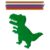 Dinosaur-Shaped Silicone Sensory Activity Board, Push and Peel Fidget Toy for Kids Adults, Fine Motor Skills Calming Stress Relief Mat, Travel Toys for Airplane Car