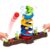 Dinosaur Ball Drop Tower Toy, Dino Spin Twister Toddlers Toy;1-4 Player PK