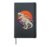 Dinosaur Halloween Mummy T Rex Retro Sunset Vintage Hardcover Journal, Black