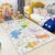 Dinosaur Rug 6x8ft for Kids Room,Grey,5X8