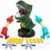 Dinosaur Shooting Boy Toys for Kids – Upgraded Electronic Scoring Target Board Game with 2 Popper Guns & 48 Foam Balls, Interactive Dino Hunting Audio Toy, Ideal Gift for Boys & Girls Ages 3+