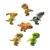 Dinosaur Toy 6 Pack Biting Finger, Biting Finger Dinosaur Games Gifts | Environmentally Friendly Abs Plastic, Not Harm Hands, Portable and Compact, Multiple Joints for Movable, Palm Sized Sizes