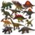 Dinosaur Toys, 12 Pack Realistic Dino Figures with Storage Box for Kids