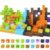Dinosaur Toys Magnetic Blocks – Build Mine Magnet World Dinosaur Adventure Set, Magnetic Building Blocks Outdoor Toddler Toys for 3+ Year Old Boys & Girls, Creative Jurassic Scenes Kids Toy Games
