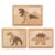 Dinosaur Wooden Puzzle for Toddler 1-3, Montessori Toys for Kids 2 Year Old, Preschool Educational Toy | Learning Animal & Number, Natural Wood Jigsaw Puzzles for Boys Girls Ages 2-4 (3 Pack)