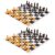 Dioche 2 Set Portable Chess Game with Foldable Board & Wooden Chess Pieces for Kids and Adults, Travel Friendly for Parties, Camping, and Indoor Play