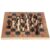Dioche Wooden Chessboard Checkers 3 in Folding Game Set with Chess Pieces, Checkers, and for Kids and Adults, Portable Travel Board Games