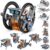 Dioju 13-in-1 Solar Robot Toys for Ages 8 9 10 11 12 Year Old Boys Girls, STEM Science Kits for Kids Age 8-12, Building Experiments Robotics Kit STEM Projects for Kid Christmas Birthday Gifts (Gray)