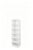 DIPLERY 6 Shelf Non-Woven Hanging Closet Organizer, Arctic White