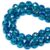 DIQIO 12mm Sparkle Faceted Round Crystal Beads (47-50pcs, Peacock Blue)