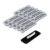 Director de Alabanza (Cross) Rounded Corners Name Tag/Badge, 1 x 3 Spanish Church Staff Badge with Magnet Backing, Silver (10 Pack)