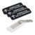 Director de Alabanza (Cross) Rounded Corners Name Tag/Badge, 1 x 3 Spanish Church Staff Badge with Magnet Backing, Black (3 Pack)