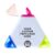 DISCOUNT PROMOS Custom Highlighters Set of 50, Personalized Bulk Pack – Durable Chisel Tip, Textbook Highlighters, Handy and Easy to Store – Triangle
