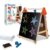 Discovery™ 3-in-1 Tabletop Dry Erase Chalkboard Painting Art Easel, Includes Paper Roll and Oversized Clip, 17 x 15 Inch Wood Frame, Perfect for Children 3+ | Foldable/Portable for Countertop Play
