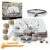 Discovery™ Big Treasure Dig STEM Kit – 23-Piece Excavation Set for Kids| Dig for 15 Gemstones, 4 Crystal Geodes & Pyrite Nuggets| Real Tools| Educational Geology Toy| Science Activity Gift| Ages 8+