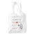 Disney Winnie The Pooh Classic Pooh Alphabet Ink Grocery Travel Reusable Tote Bag, White, 38X42Cm