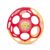 Disney Winnie the Pooh Oball Easy-Grasp Rattle by Bright Starts, Infant Toy in RedYellow, Age Newborn and up, 4 Inches