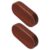 Display Base Craft Block Unfinished Oval Walnut Wood 2pcs for DIY