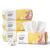 Disposable Face Towel 7.9″x7.9″ Ultra Soft & Thick 100% Cotton Washcloths, Dot Texture Biodegradable Facial Towels for Sensitive Skin, Dry Wipes, Makeup Remover & Cleansing (4, 100 Count)