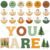 Dispowreath 27 Pcs Woodland Classroom Decor Affirmation Animals Station Bulletin Board Set, Positive Motivational Camping Decorations with 100 Adhesive Dots for School Teacher Classroom Decor