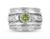 Divyanshi Jewellers 925 Sterling Silver Heart Spinner Stone Ring with Gemstone Handmade Ring For Men