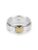 Divyanshi Jewellers Solid 925 Sterling Silver & Gold-Tone Heart Charm Spinner Hammered Band Handmade Women’s Ring for Gift