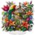 DIY 5D Diamond Painting Kit for Adults, Special Shaped Crystal Flower Tabletop Ornament – Beginner Friendly Home & Office Desk Decor, Complete Craft Gift Set (Birdcage)