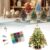 DIY Beaded Christmas Tree Kit, 3D Crystal Craft Set with LED Light，E
