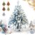 DIY Beaded Christmas Tree Kit, Frosted Winter Snow Village Tabletop Decor