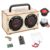 DIY Bluetooth Speaker Kit with Black Metal Handle – STEM Projects for Kids & Adults Age 8-12, Build Portable Speaker with LED Light, Science Experiment Electronics Set, Birthday Gifts for Boys & Girls