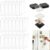DIY Clear Acrylic Fridge Magnet Kit, Peel & Stick Picture Frames with Adhesive Backing, Custom Magnetic Photo Display Craft Set for Kitchen Office Classroom Party Decor (50)
