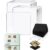DIY Clear Acrylic Fridge Magnet Kit with Adhesive Backing, Clear Acrylic Magnets for Photos, Make Your Own Custom Fridge Magnets, Square Magnetic Picture Frame Set for Kitchen Office，2in*2in：20pcs