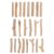 DIY Craft Material Pack Wooden Sticks for Ornament Projects