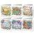 DIYDeligths 6Pcs DIY Foldable Diamond Art Painting Greeting Cards, Creative Easter Festivals Handmade Thank You Card Set Blessing Greeting Card Craft Gift Idea(Easter Font)