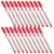 DIYEAH 20pcs Red Fine Point Whiteboard Dry Erase Markers with 0.5mm Tip