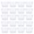 DIYEAH 24pcs Clear Drawer Organizer Bins Stackable Storage Box