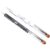DIYEAH 2pcs Double Head Nail Brush Set for Nail Art and Professional Use, Stainless Steel and Acrylic Material, Comfortable Dual-ended Design Painting Pens for Precise Manicure