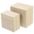 DIYEAH 2pcs Wood Jewelry Storage Box Rustic Lidded Cube for Sundries