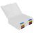 DIYEAH 4pcs Plastic Document Box File Storage Organizer with Lid Stackable Office File Holder for Desktop and Bookshelf Use Random Color