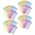 DIYEAH 60pcs Candy Prints Budget Planner Inserts for A6 6-hole Ring Binder, Paper Cash Expenditure Sheets with Smooth Writing Surface for Bookkeeping and Expense Tracking