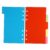DIYEAH 6 Sets A6 Notebook Divider Tabs Refill Paper with Colorful Index Pages for Spiral Notebooks School Office Supplies