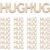 DIYEAH Wooden Hug Cutout Letter Piece Stress Reliever Craft Decor 100pcs in Beige for Office and Bookshelf Decoration, Gift for Boyfriend or Girlfriend
