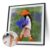 DIY Flower Girl Paint by Numbers Kit 20x20cm Canvas Oil Painting for